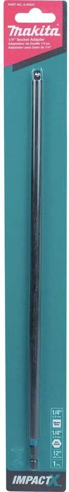 مبدل بکس ضربه ای ماکیتا ImpactX با درایو ¼ اینچ و طول 12 اینچ