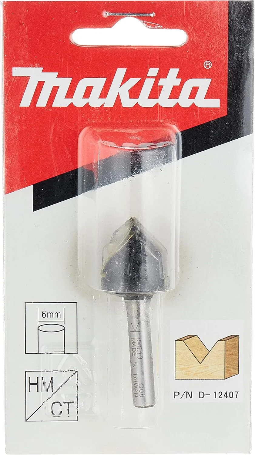 تیغ شیارزن V شکل ماکیتا مدل D12407 با قطر 19 میلی متر