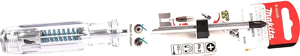نوک پیچ گوشتی ضربه ای 125 میلی متری PH2 ماکیتا B-42438
