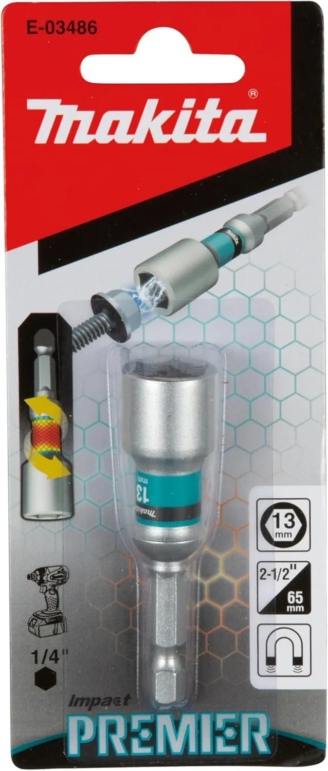 ابزار بستن مهره ماکیتا مدل E-03486، سایز H13، طول 65 میلیمتر ابزار بستن مهره ماکیتا مدل E-03486، سایز H13، طول 65 میلیمتر