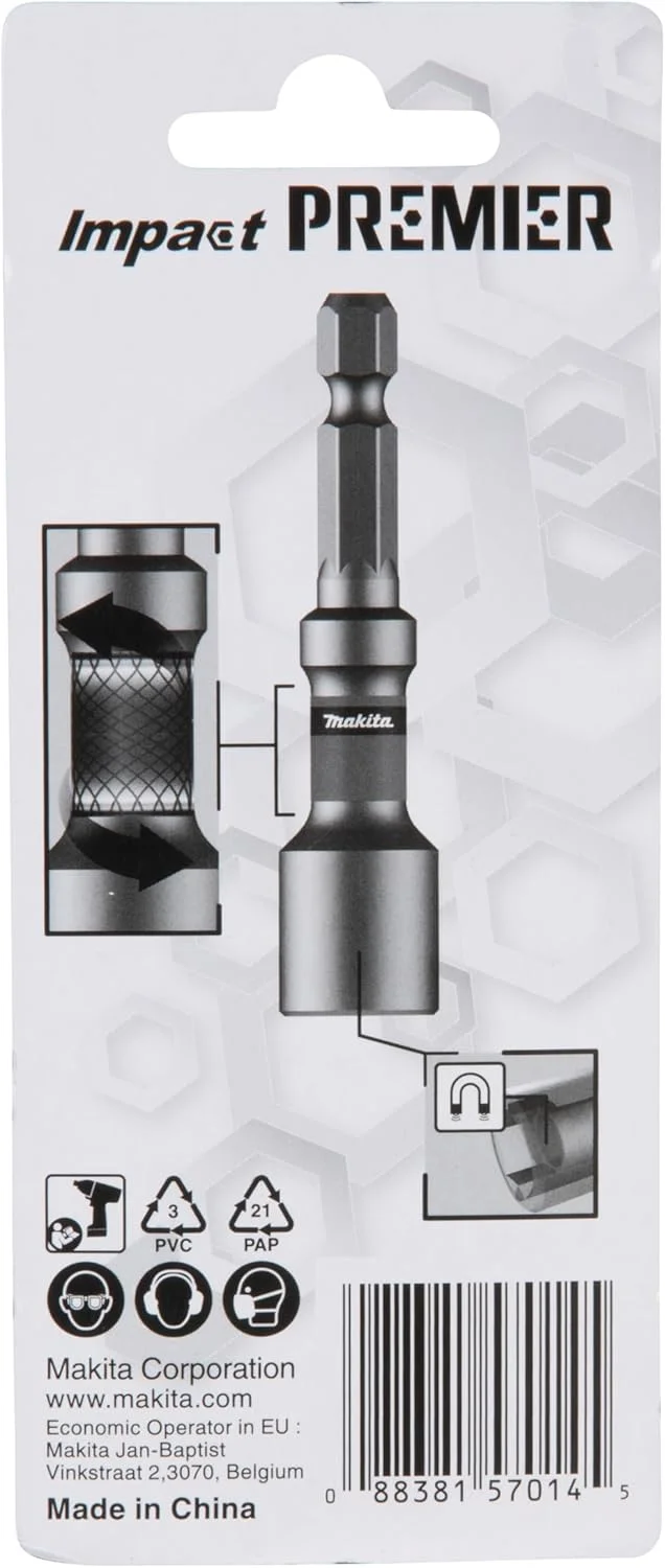 ابزار بستن مهره ماکیتا مدل E-03486، سایز H13، طول 65 میلیمتر ابزار بستن مهره ماکیتا مدل E-03486، سایز H13، طول 65 میلیمتر
