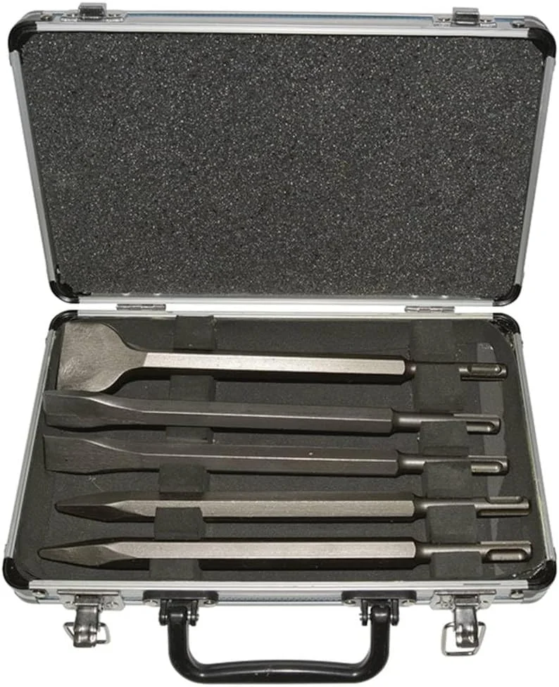 مجموعه 5 عددی قلم تخریب ماکیتا به همراه جعبه آلومینیومی شامل 2 عدد قلم تخت، 2 عدد قلم نوک تیز و 1 عدد قلم گل زنی SDS-Plus مجموعه 5 عددی قلم تخریب ماکیتا به همراه جعبه آلومینیومی شامل 2 عدد قلم تخت، 2 عدد قلم نوک تیز و 1 عدد قلم گل زنی SDS-Plus