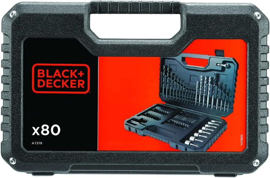 مجموعه مته کاری و پیچ گوشتی بلک اند دکر مدل A7219-XJ (80 قطعه)