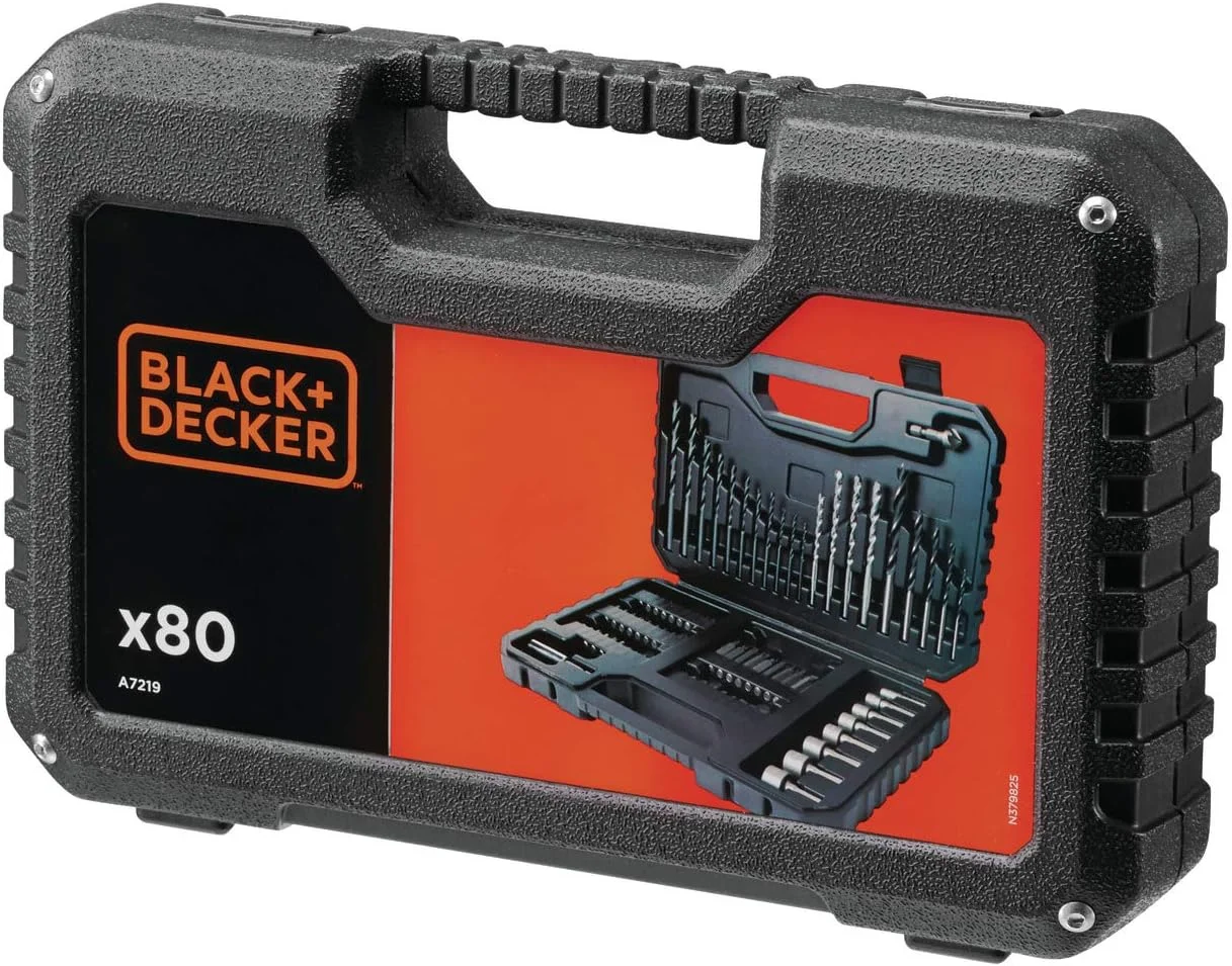 مجموعه مته کاری و پیچ گوشتی بلک اند دکر مدل A7219-XJ (80 قطعه)