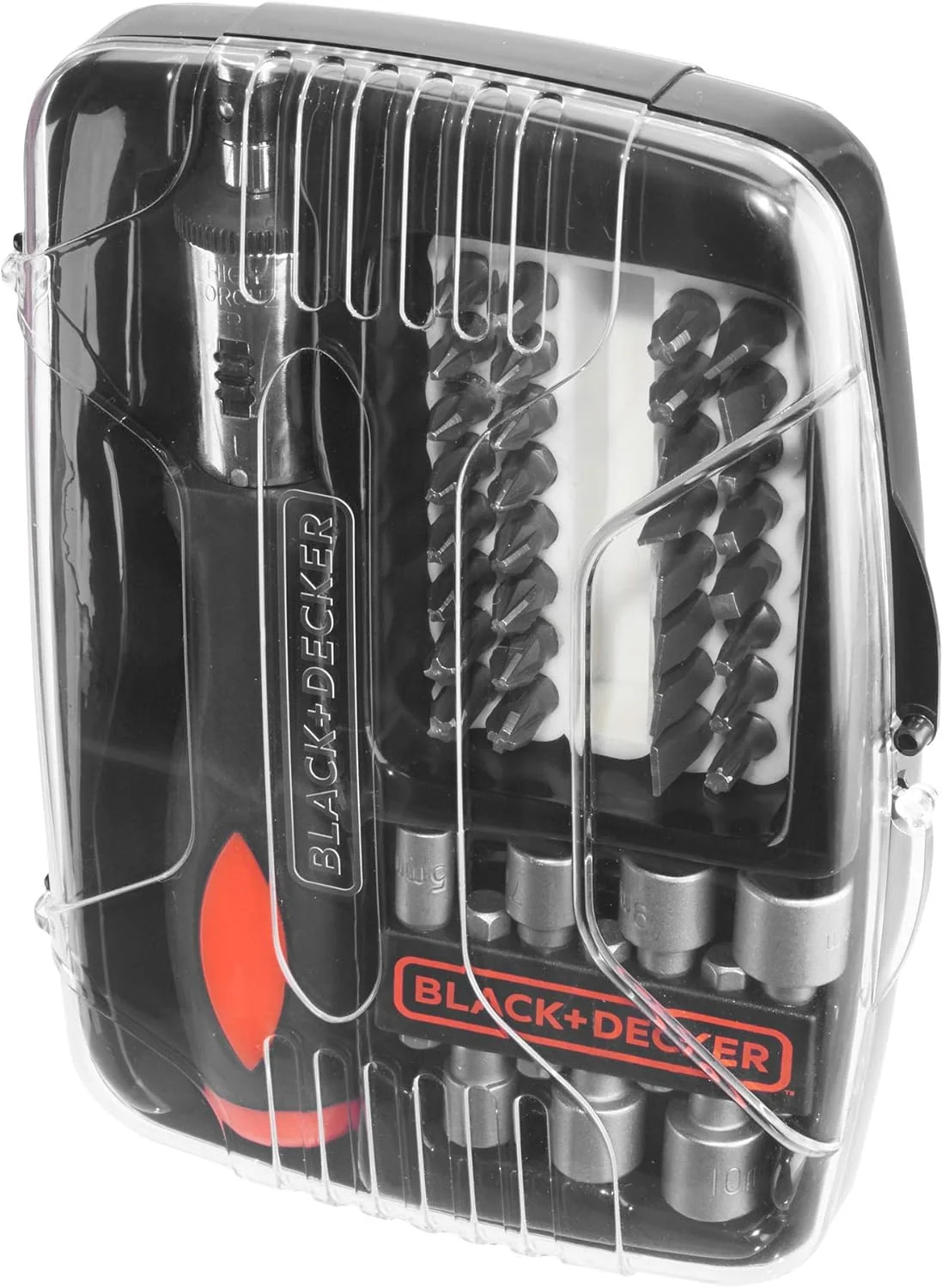 ست پیچ گوشتی جغجغه ای 40 تکه بلک اند دکر با سری بکس و سری پیچ گوشتی مدل A7062-XJ