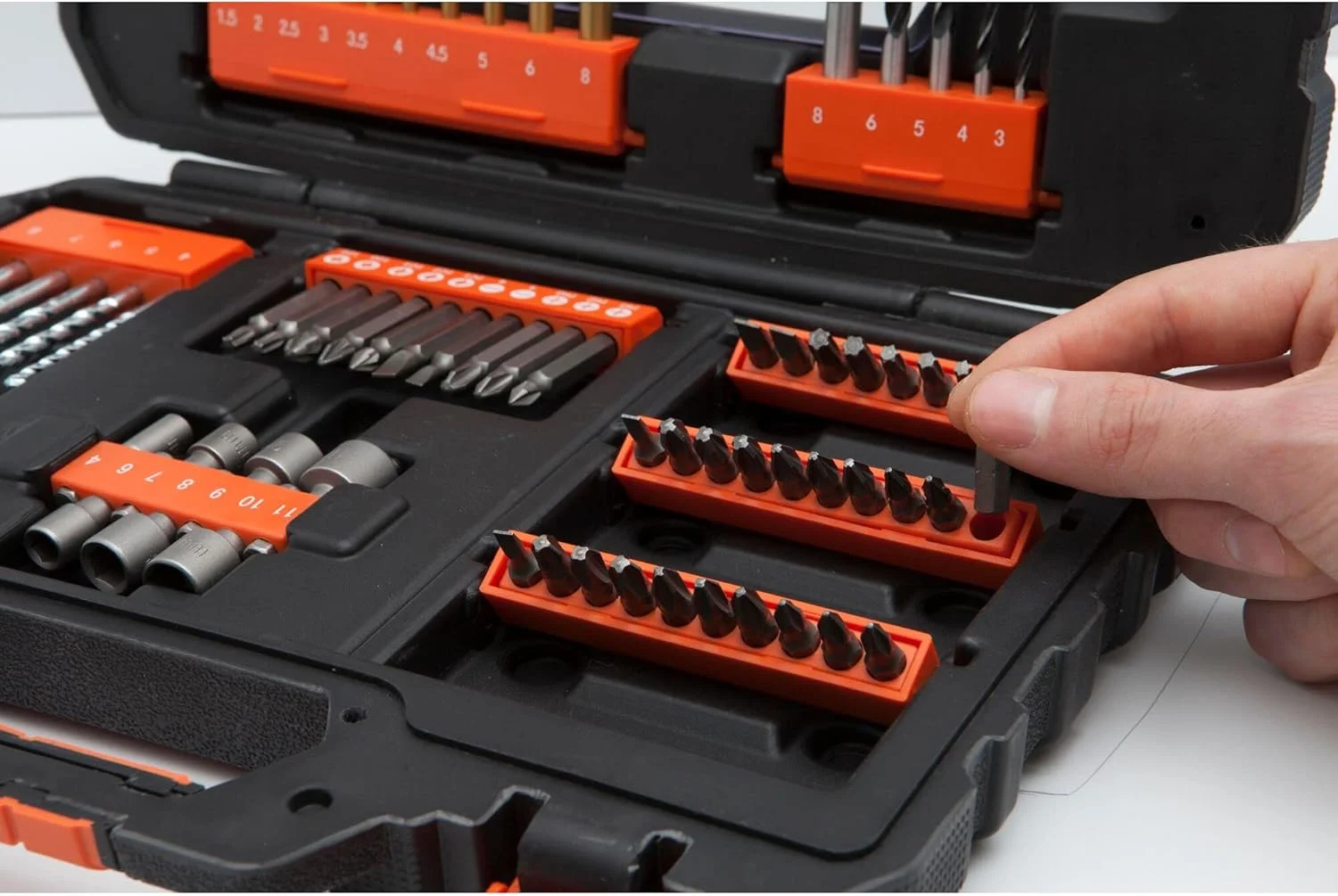 مجموعه مته گیره آسان BLACK+DECKER A7231-XJ - مشکی، 76 تکه