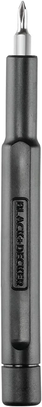 پیچ گوشتی برقی شارژی 4 ولت 5 نیوتن‌متر بلک اند دکر با 27 قطعه لوازم جانبی در جعبه ابزار برای پیچ کاری، بستن و سیم لخت کردن، نارنجی/مشکی - BD40K27-B5