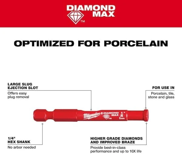 مته الماسه پلاس میلواکی، 5 میلی متر، 49560503