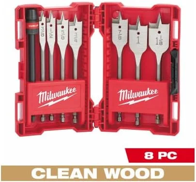 مجموعه 8 عددی مته سرتخت Quik-Lok یونیورسال میلواکی مدل 49-22-0175 به همراه کیف حمل