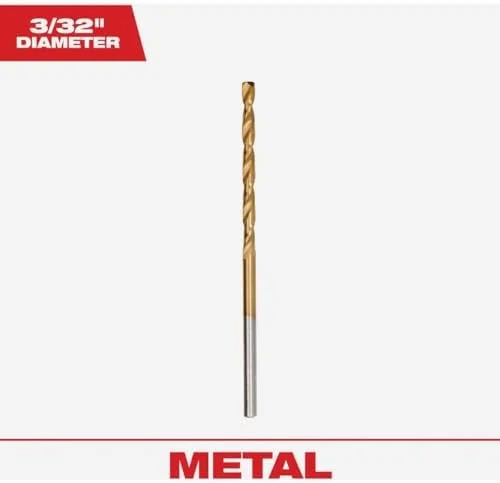 مته تیتانیومی تاندربولت میلواکی سایز 3/32 اینچ (بسته 2 عددی)