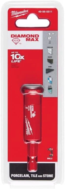 مته الماسه الماس پلاس میلواکی، 12 میلی متر، 49560511 مته الماسه الماس پلاس میلواکی، 12 میلی متر، 49560511