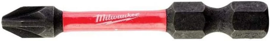 بیت های پیچ گوشتی میلواکی Shockwave PZ2 50 میلی متری، بسته 10 عددی (4932430866)