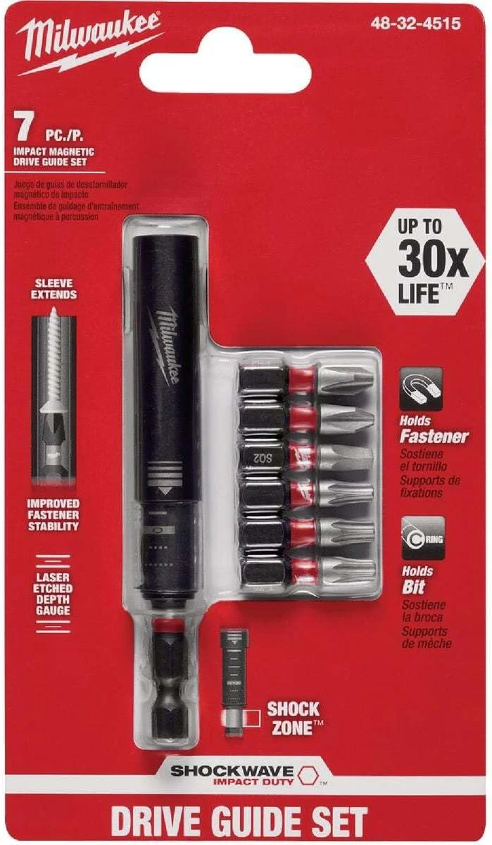 مجموعه راهنمای مغناطیسی درایو ضربه ای 3 اینچی میلواکی 48-32-4515 - 7 عددی مجموعه راهنمای مغناطیسی درایو ضربه ای 3 اینچی میلواکی 48-32-4515 - 7 عددی