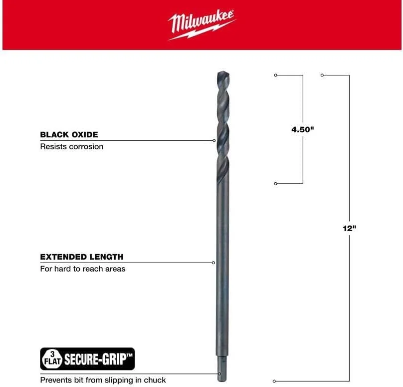 مته اکسید سیاه تاندربولت میلواکی 48-89-2776 سایز 1/2 اینچ مته اکسید سیاه تاندربولت میلواکی 48-89-2776 سایز 1/2 اینچ