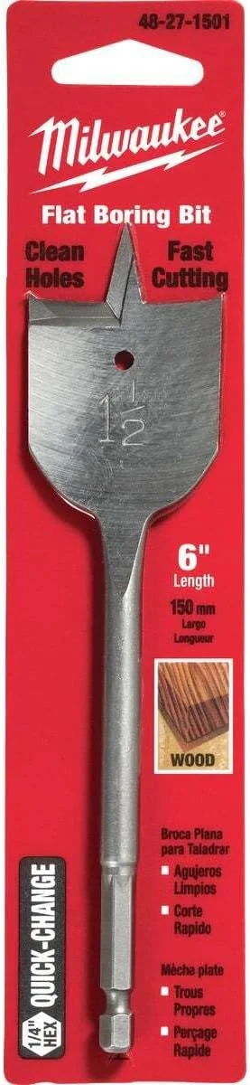 مته تخت سایز 1/2 1 اینچ در 6 اینچ مته تخت سایز 1/2 1 اینچ در 6 اینچ