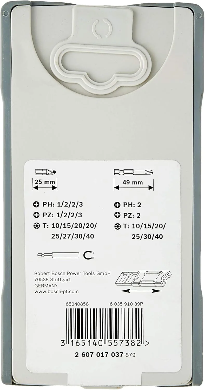 مجموعه ۲۵ عددی سری پیچ گوشتی بوش پروفشنال مدل Extra Hard (سری PH, PZ, T، لوازم جانبی دریل چرخشی و پیچ گوشتی) مجموعه ۲۵ عددی سری پیچ گوشتی بوش پروفشنال مدل Extra Hard (سری PH, PZ, T، لوازم جانبی دریل چرخشی و پیچ گوشتی)