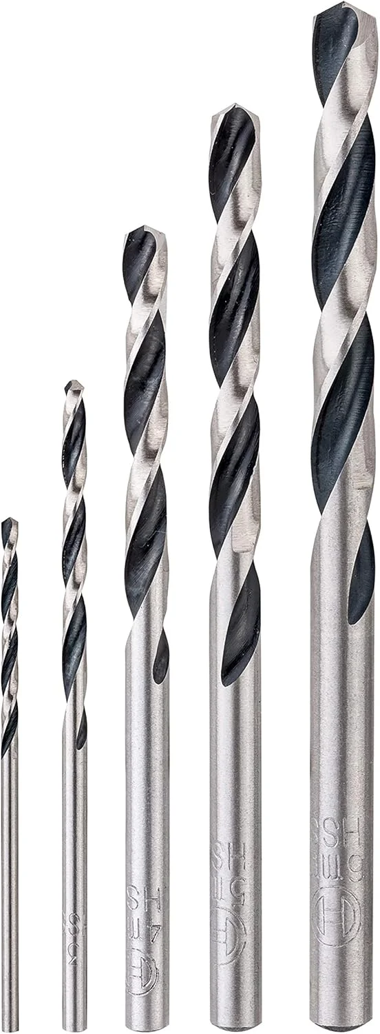 مجموعه 5 عددی مته مارپیچ HSS بوش مناسب فلز و چوب (برای فلز و چوب، لوازم جانبی دریل) مجموعه 5 عددی مته مارپیچ HSS بوش مناسب فلز و چوب (برای فلز و چوب، لوازم جانبی دریل)