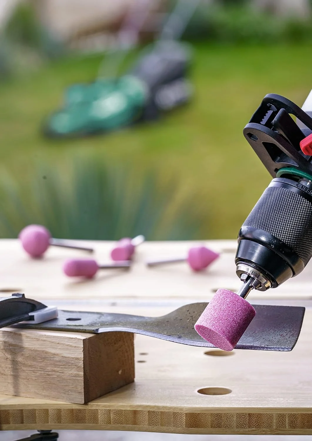 سنگ ساب بوش 2609256549 قطر 6 میلی متر، ساق 60 گریت (5 عدد مخلوط)