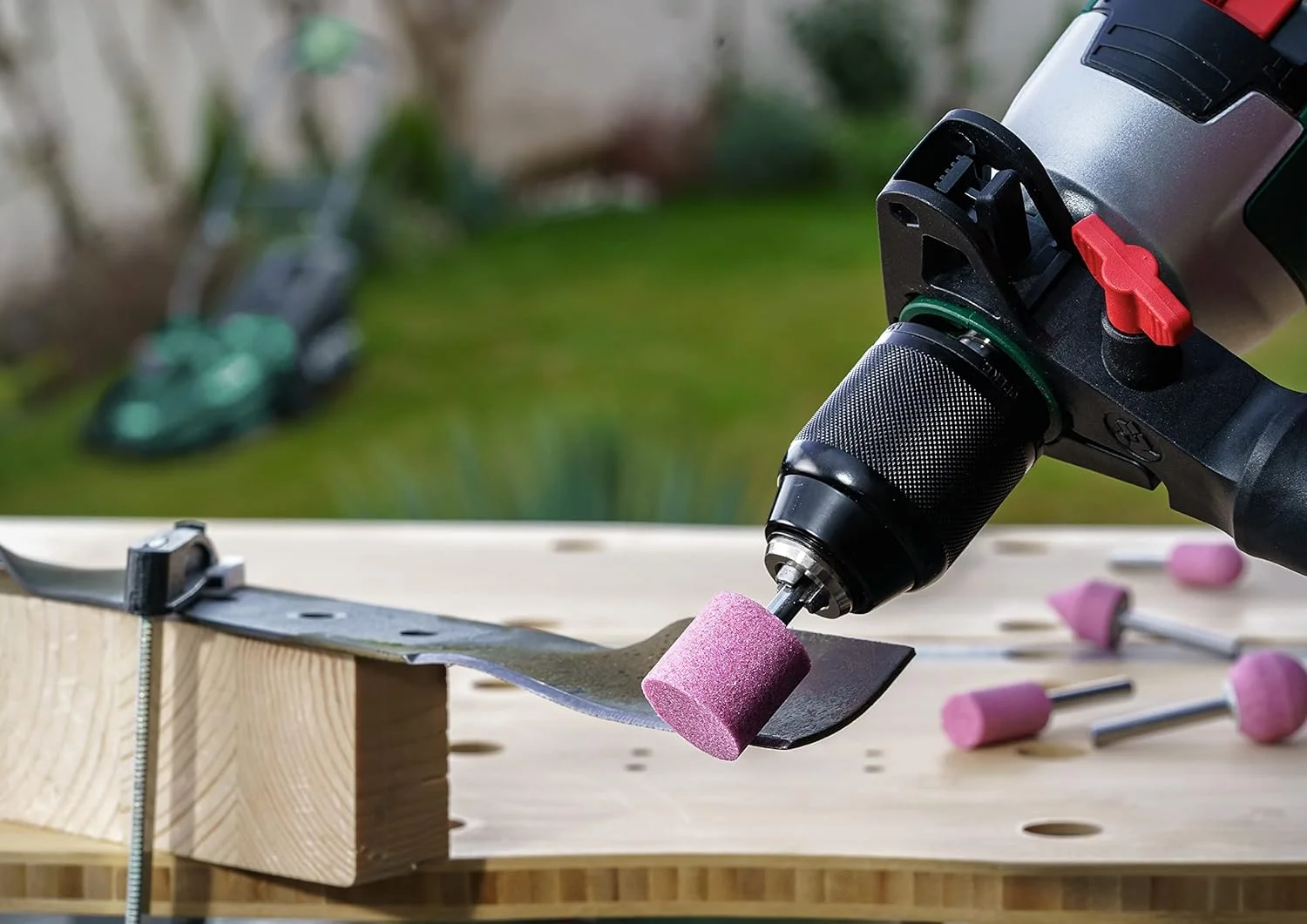 سنگ ساب بوش 2609256549 قطر 6 میلی متر، ساق 60 گریت (5 عدد مخلوط)