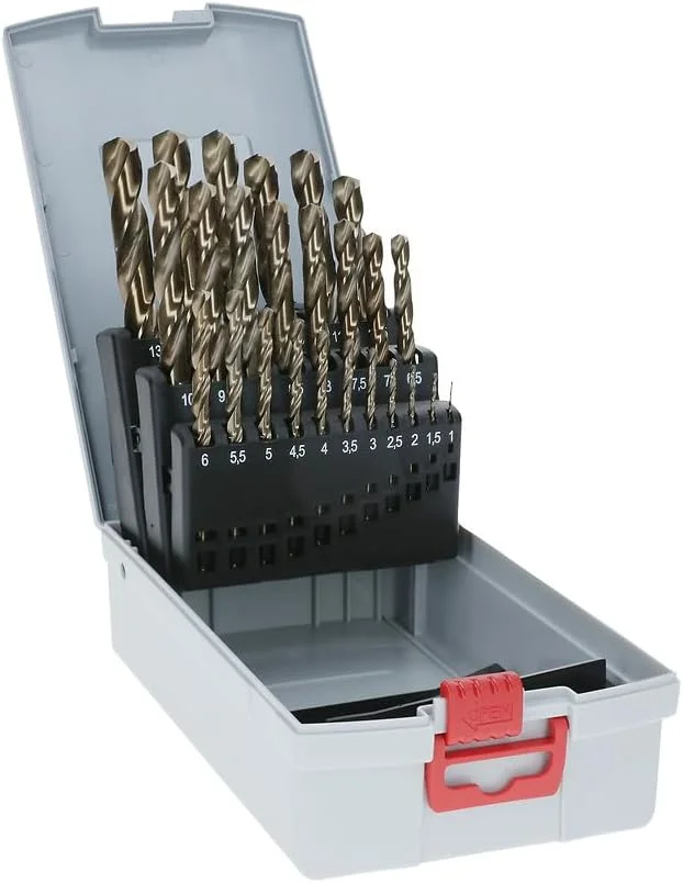 مجموعه مته فلز کبالت HSS بوش پروفشنال 25 عددی ProBox (برای فولاد ضد زنگ، Ø 1-13 میلی متر، لوازم جانبی دریل و پایه دریل) مجموعه مته فلز کبالت HSS بوش پروفشنال 25 عددی ProBox (برای فولاد ضد زنگ، Ø 1-13 میلی متر، لوازم جانبی دریل و پایه دریل)