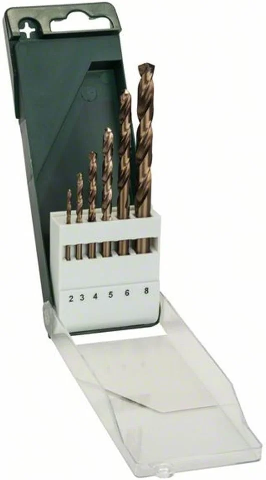 مجموعه مته های آهن Bosch 2609255087 DIY سایز 2/3 / 4/5 / 6/8 میلی متر فولاد تندبر/آلیاژ کبالت مجموعه 6 عددی
