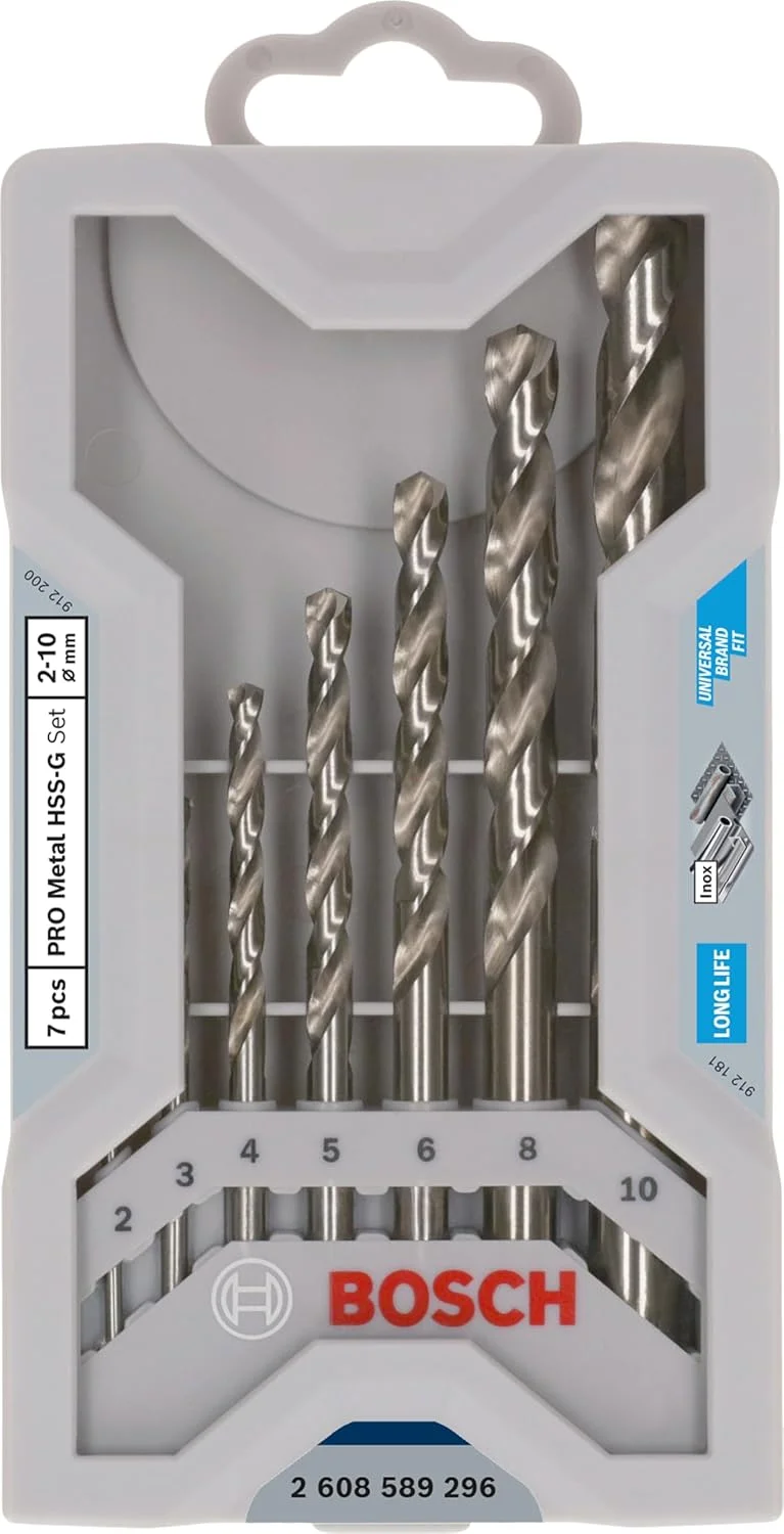 مجموعه مته فلز Bosch 2608589296 مدل ''Mini X-Line'' Hss، ۷ عددی