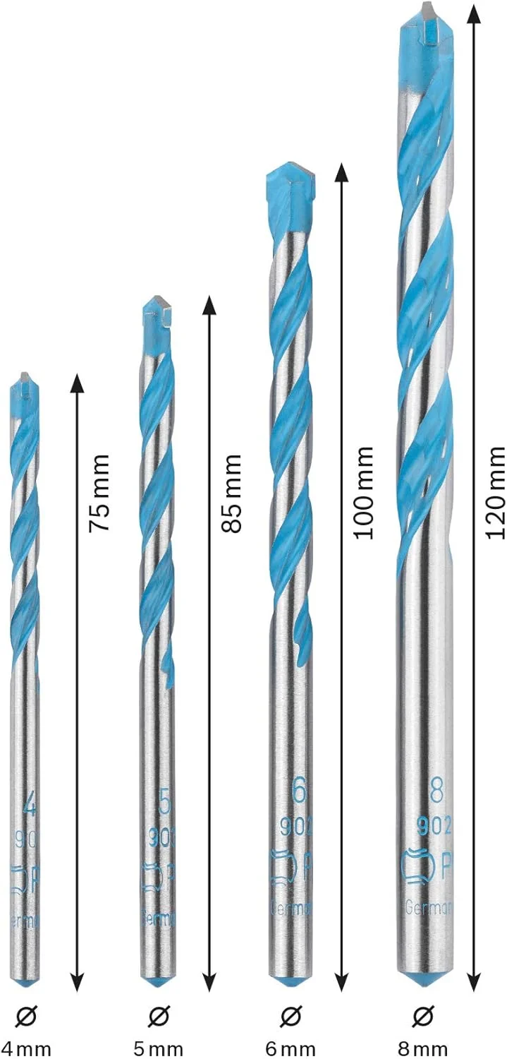 مجموعه مته چند منظوره 4 عددی بوش پروفشنال (لوازم جانبی دریل چکشی)