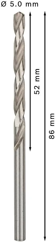 مته فلز بوش Hss-Gp10-Hss-G-5.0Mm لوازم جانبی ابزار، 2608595062
