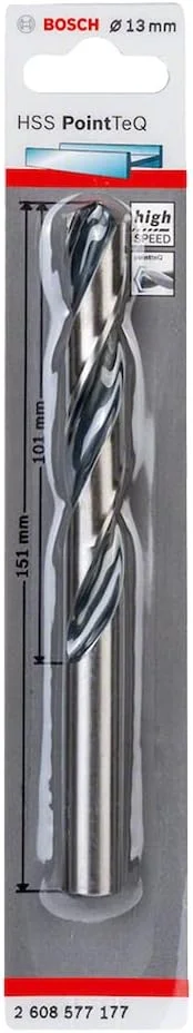مته مارپیچ HSS PointTeQ بوش (مناسب فلزات، 13 x 101 x 151 میلی متر، لوازم جانبی دریل)