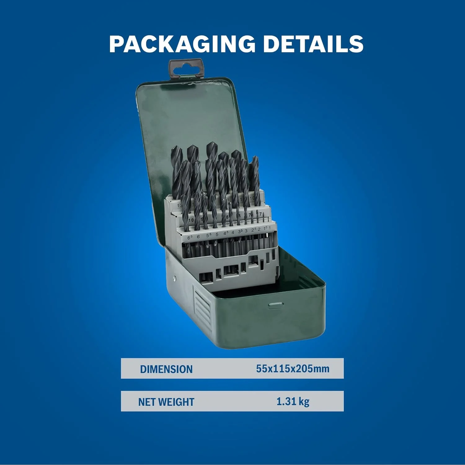 مجموعه مته فلز HSS-R بوش 25 عددی