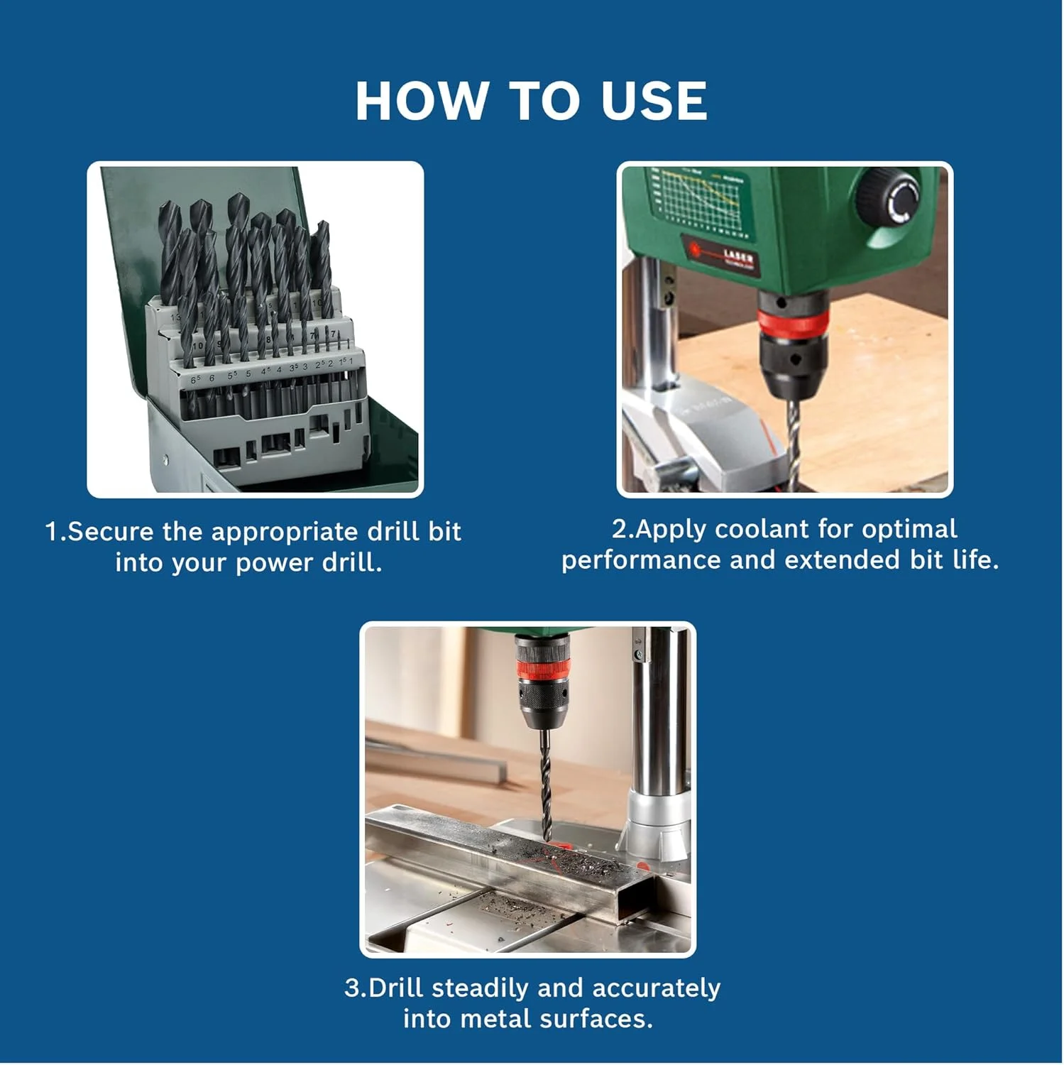 مجموعه مته فلز HSS-R بوش 25 عددی