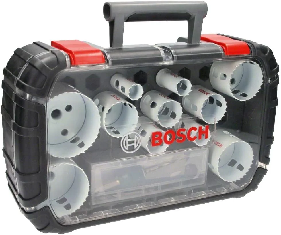 مجموعه اره گردبر универсальный بوش پروفشنال ۱۴ عددی برای چوب و فلز (Ø 20-76 میلی متر، مته جانبی)