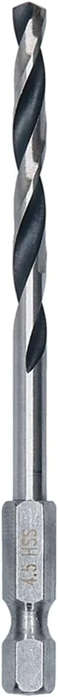 مته فلز HSS PointTeQ بوش پروفشنال 2608577525 (قطر: 4.5 میلی متر، طول کارکرد: 47 میلی متر، طول کل: 87 میلی متر، دنباله ¼ اینچی، مناسب برای دریل های ضربه ای و دریل پیچ گوشتی ها)