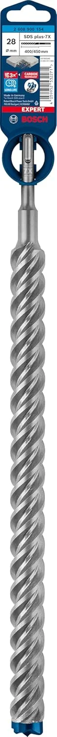 مته چکش دورانی بوش پروفشنال Expert SDS plus-7X (Ø 28,00x450 میلی متر، لوازم جانبی چکش دورانی)