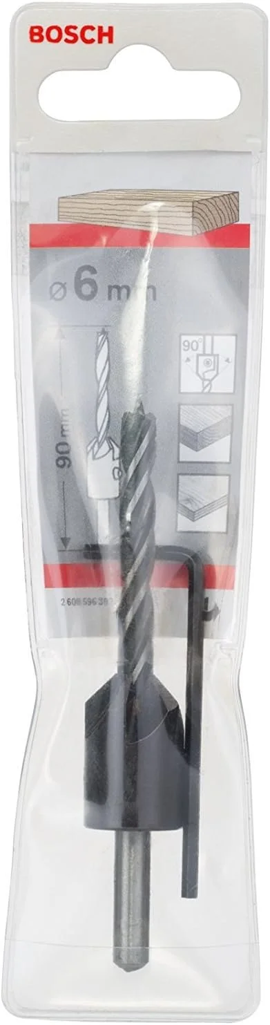 مته چوب گرد حرفه ای بوش (ساقه استوانه ای 3 میلی متری با خزینه 90 درجه) مته چوب گرد حرفه ای بوش (ساقه استوانه ای 3 میلی متری با خزینه 90 درجه)