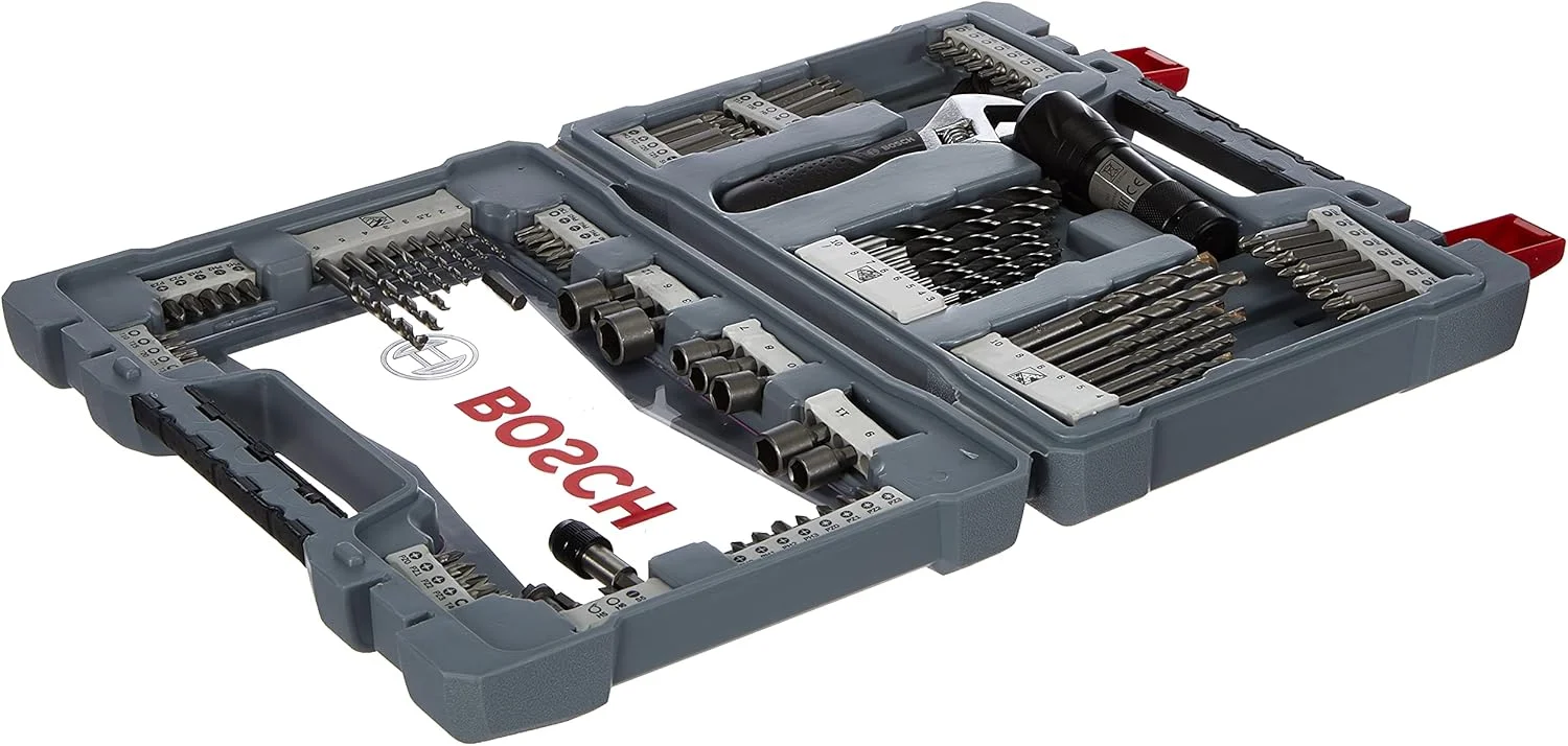 مجموعه ۹۱ عددی مته و سری پیچ گوشتی بوش Professional X-Line (مناسب چوب، فلز و سنگ، لوازم جانبی دریل)