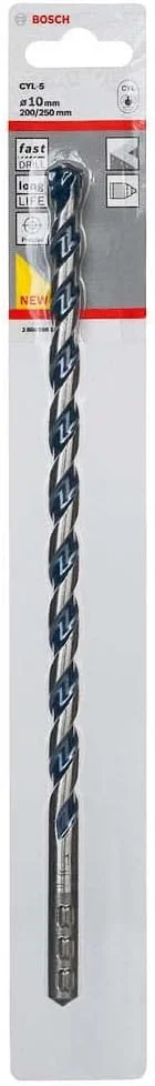 مته بتن CYL-5 بوش پروفشنال، سایز 10x250 میلیمتر، سری Robust Line، مناسب برای دریلهای ضربهای مته بتن CYL-5 بوش پروفشنال، سایز 10x250 میلیمتر، سری Robust Line، مناسب برای دریلهای ضربهای