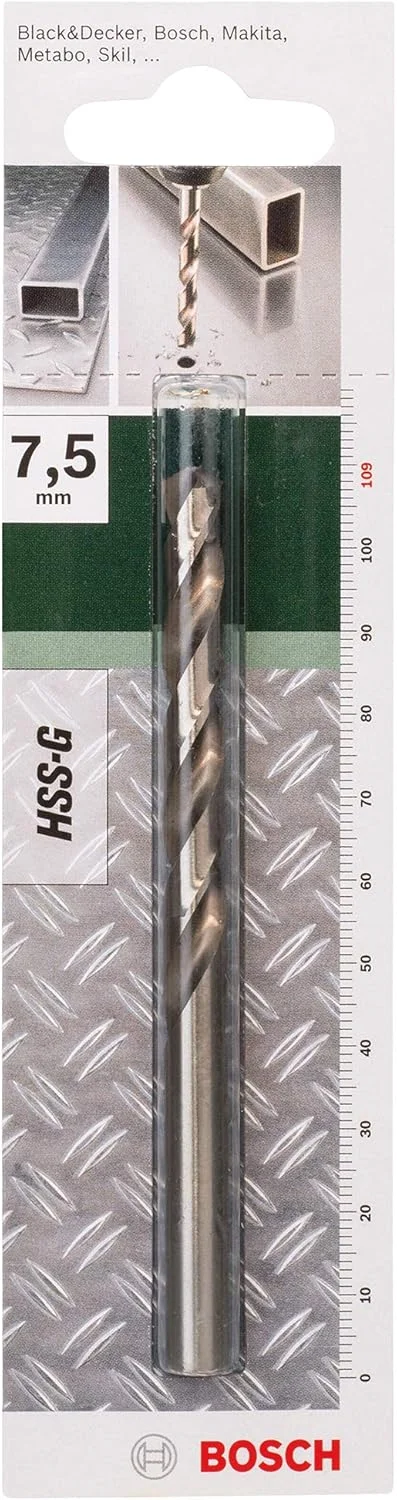 مته HSS-G بوش، یک عدد (مناسب فلز، پلاستیک سخت، 7.5 x 69 x 109 میلیمتر، متعلقات دریل) مته HSS-G بوش، یک عدد (مناسب فلز، پلاستیک سخت، 7.5 x 69 x 109 میلیمتر، متعلقات دریل)