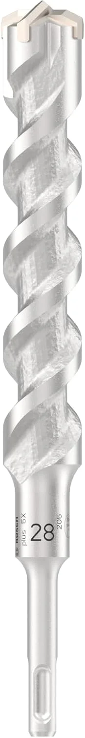 مته چکش SDS plus-5X بوش، مناسب بتن مسلح و بتن، قطر 28.00 میلی متر، لوازم جانبی دریل چکش حرفه ای مته چکش SDS plus-5X بوش، مناسب بتن مسلح و بتن، قطر 28.00 میلی متر، لوازم جانبی دریل چکش حرفه ای