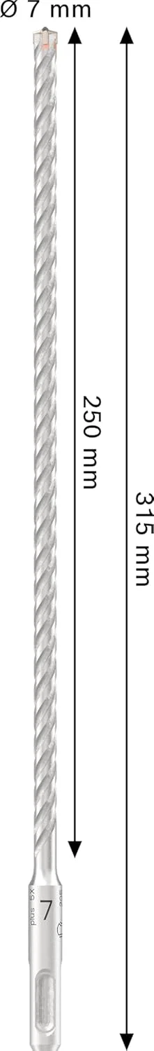 مته چکش SDS plus-5X بوش، مناسب بتن مسلح و بتن معمولی، قطر 7.00 میلی متر، لوازم جانبی دریل چکش حرفه ای مته چکش SDS plus-5X بوش، مناسب بتن مسلح و بتن معمولی، قطر 7.00 میلی متر، لوازم جانبی دریل چکش حرفه ای