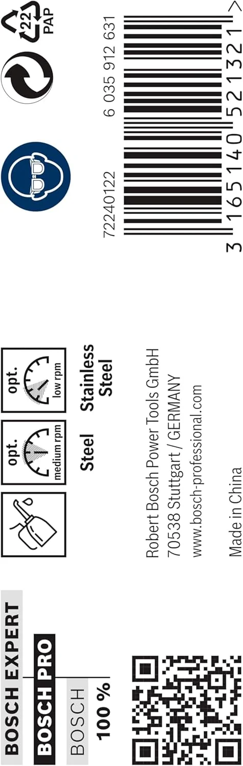 مته فلز HSS-Co بوش پروفشنال، 5 عددی (فولاد ضد زنگ، 9.5 x 81 x 125 میلی متر، متعلقات دریل)