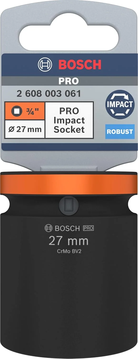 بوش 1 عدد آچار بکس ضربه ای حرفه ای (20.5 x 44 میلی متر، لوازم جانبی حرفه ای دریل و پیچ گوشتی)