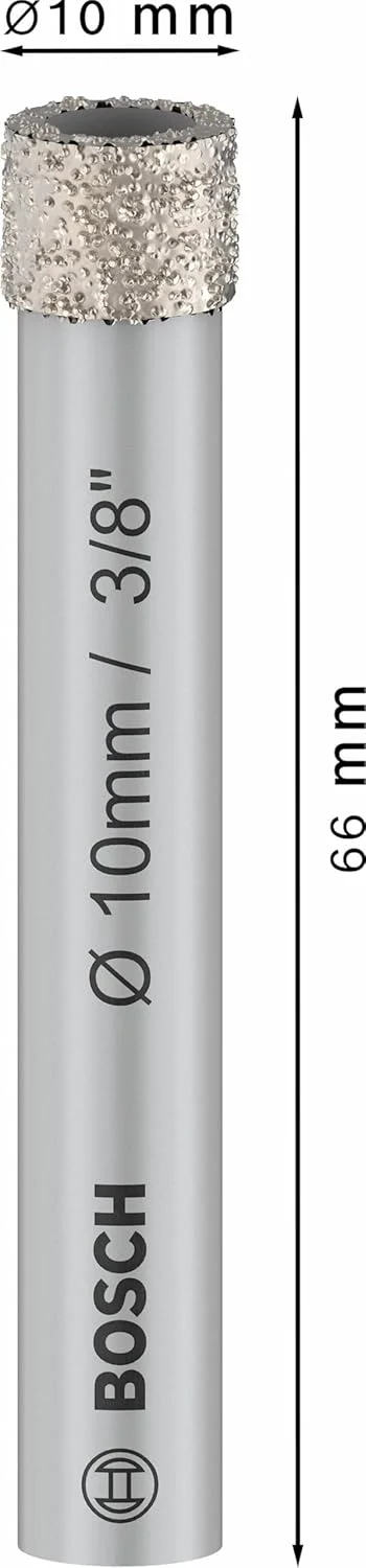 مته الماسه سرامیک بوش پروفشنال مدل Expert، مناسب برای کاشی سخت، سنگ سخت، سنگ نرم، قطر 10 میلی متر، لوازم جانبی دریل