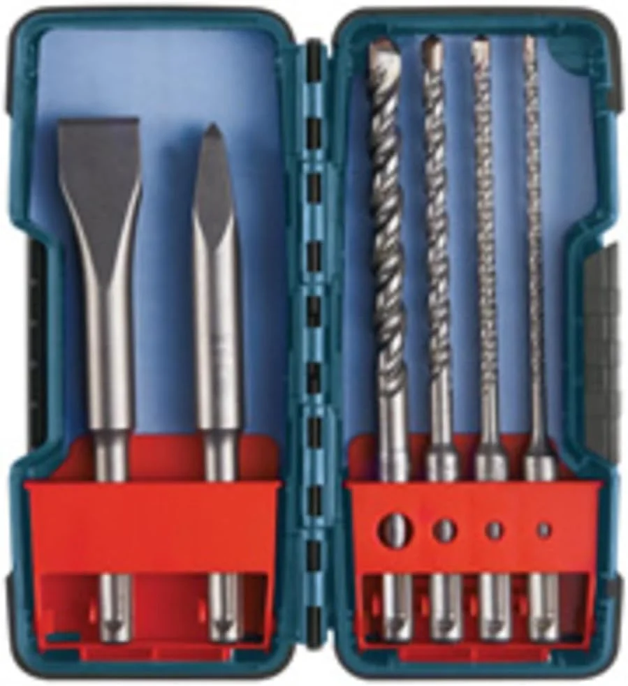 مجموعه 6 عددی قلم و مته کاربیدی SDS-Plus بوش (لوازم جانبی سازگار جهانی) مدل HCST006