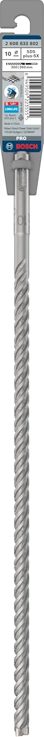 مته الماسه بوش SDS Plus-5x، سایز 10x300x360 میلی متر