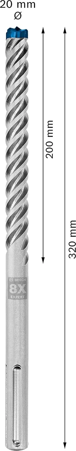 مته چکش تخریب بوش Professional 1x Expert SDS max-8X (قطر 20,00x320 میلی متر، لوازم جانبی چکش تخریب)