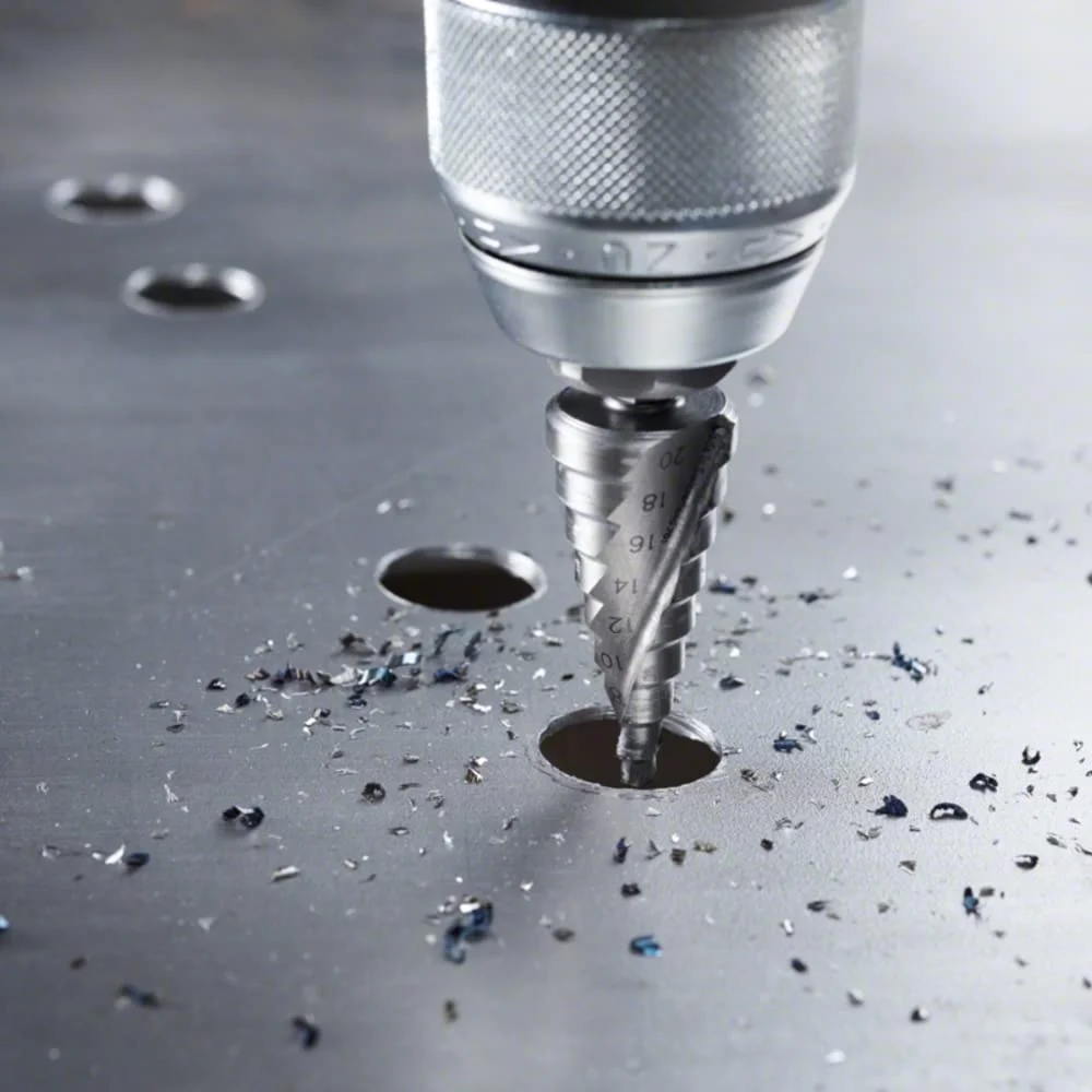 مجموعه مته ступенчатый HSS بوش مدل 2608587426 با سایزهای 4/12/4/20/6/30 میلی‌متر (9 ступенчатый)