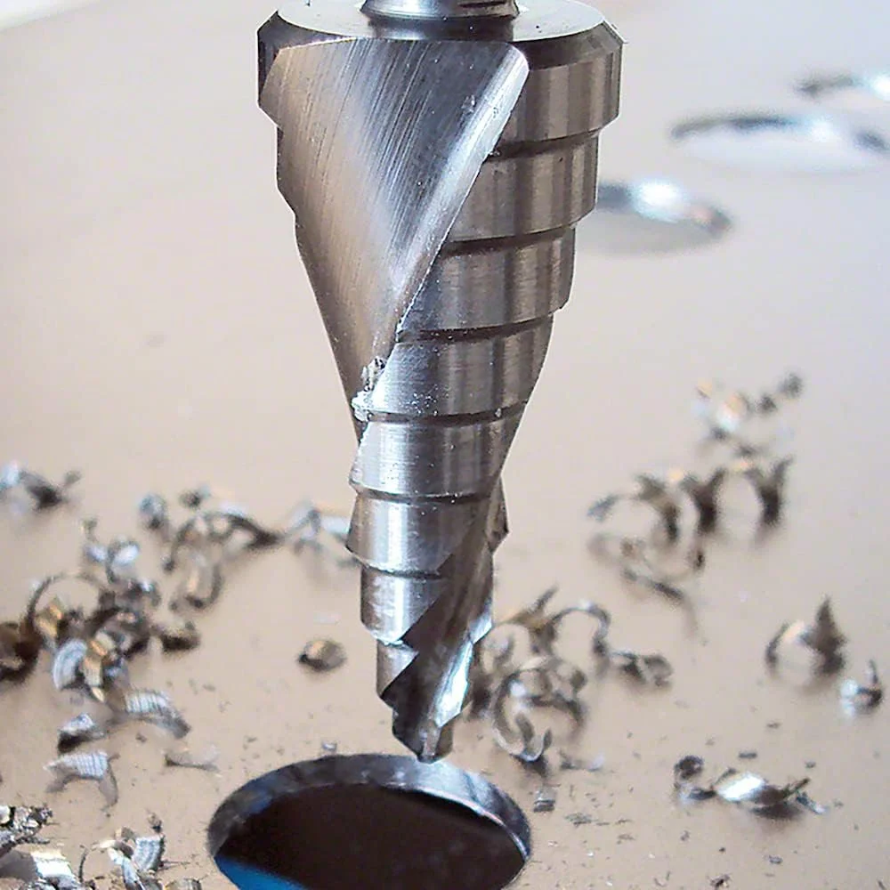 مته پله ای 9 مرحله ای بوش پروفشنال HSS (برای فلز، پلاستیک، Ø 4-12 میلی متر، ارتفاع پله 4 میلی متر، ساق 6 میلی متر، لوازم جانبی برای دریل های چرخشی)