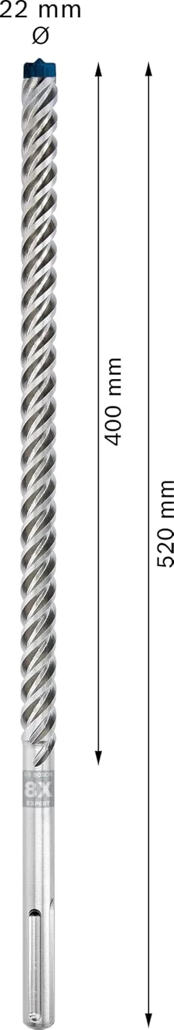 مته چکش تخریب 5x Expert SDS max-8X بوش پروفشنال (Ø 22,00x520 میلی متر، لوازم جانبی چکش تخریب)