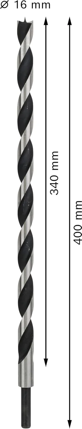 مته چوب دستگاهی بوش پروفشنال با نوک M (قطر 16 x 340 x 400 میلی متر، لوازم جانبی دریل های چرخشی)